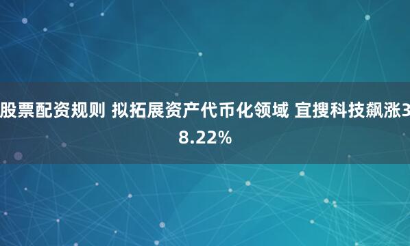 股票配资规则 拟拓展资产代币化领域 宜搜科技飙涨38.22%