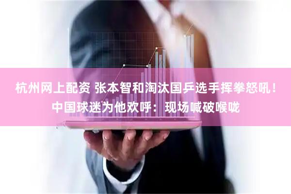 杭州网上配资 张本智和淘汰国乒选手挥拳怒吼！中国球迷为他欢呼：现场喊破喉咙